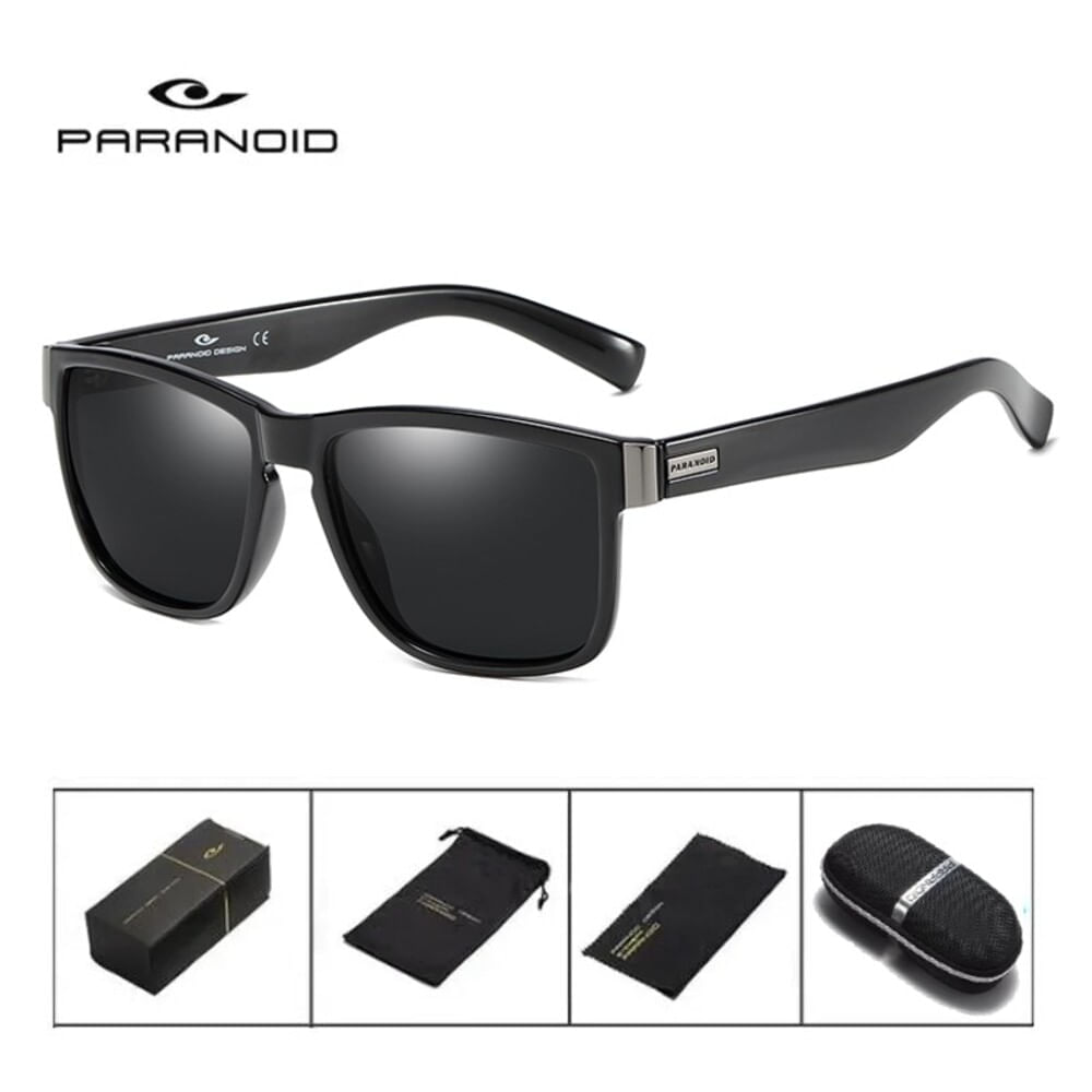 Lentes de sol Paranoid - Racer - Polarizados UV400 - Negro