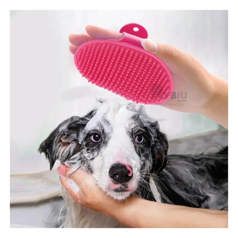 Peine para Mascotas de Diseño Ergonómico Set de 3 Rosado