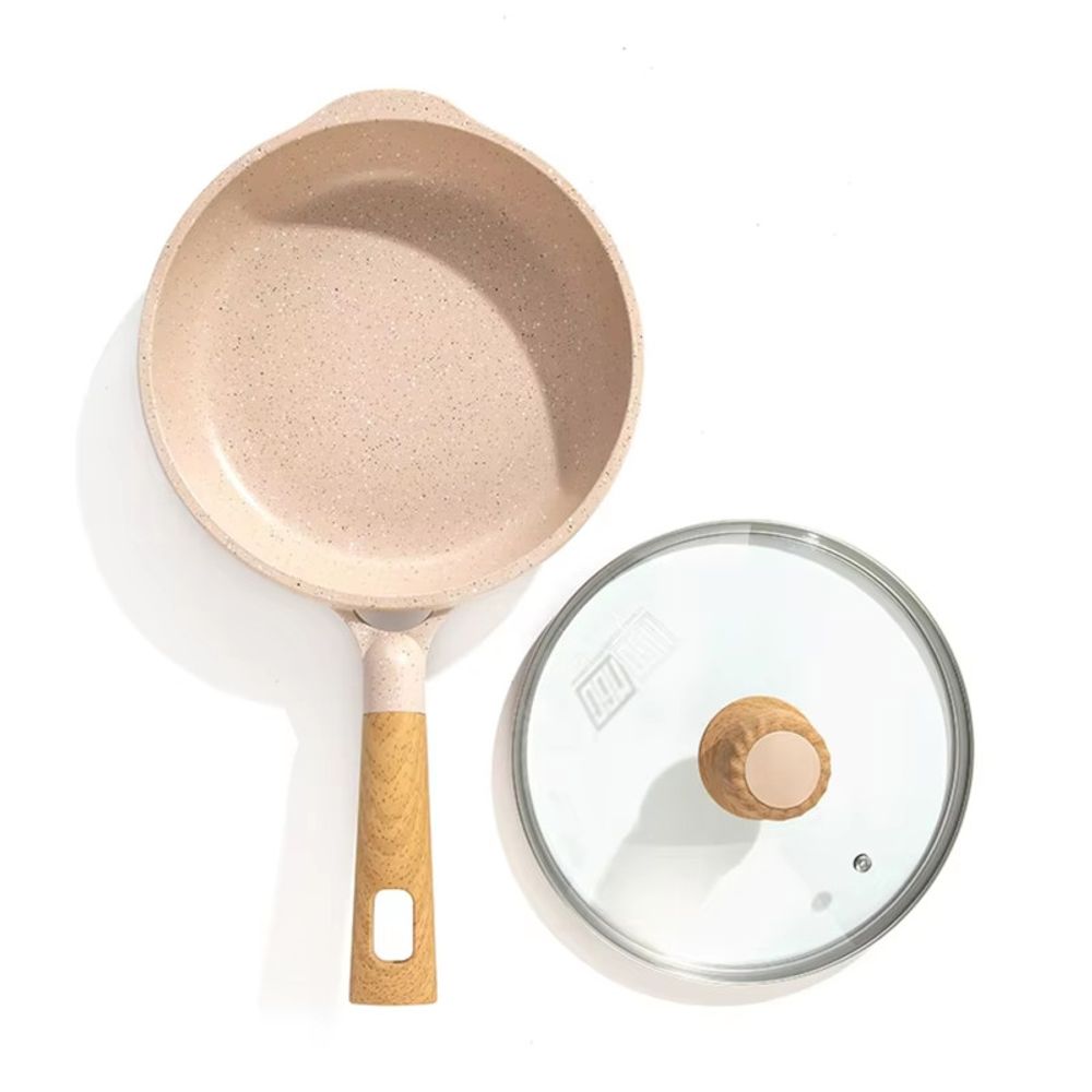 Sartén Antiadherente con Tapa - MGC N° 22 Color Crema Sartén Antiadherente con Tapa - MGC N° 22 Color Crema
