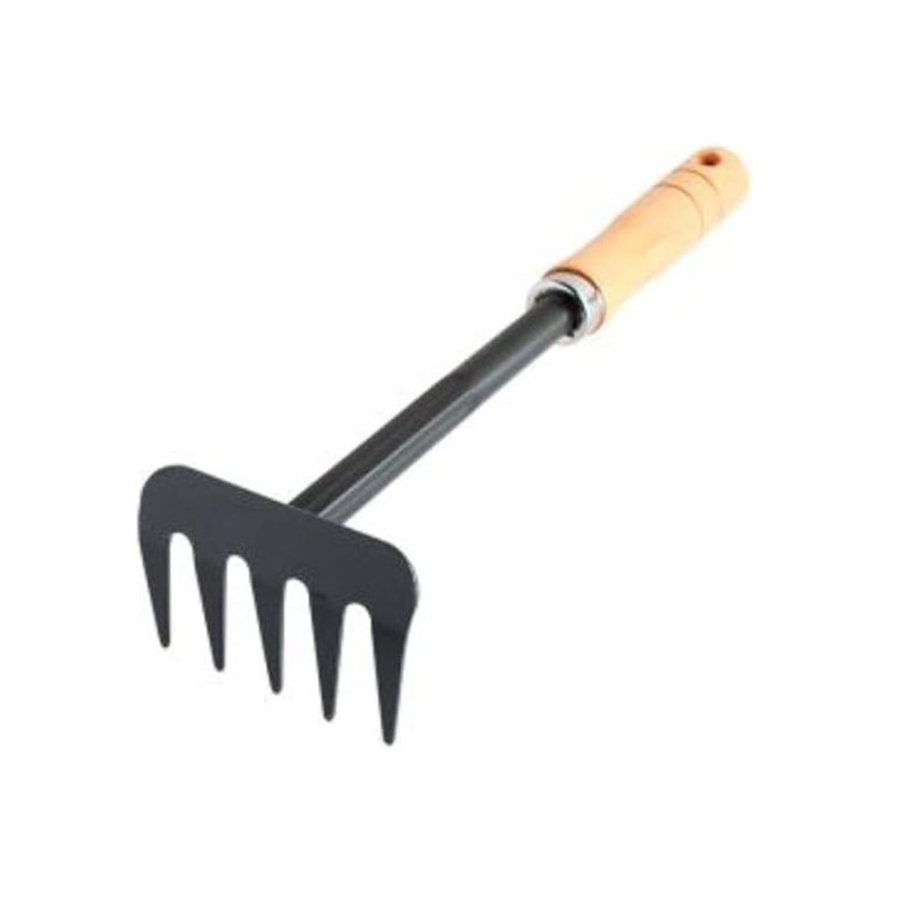 Rastrillo con mango de madera para Jardín