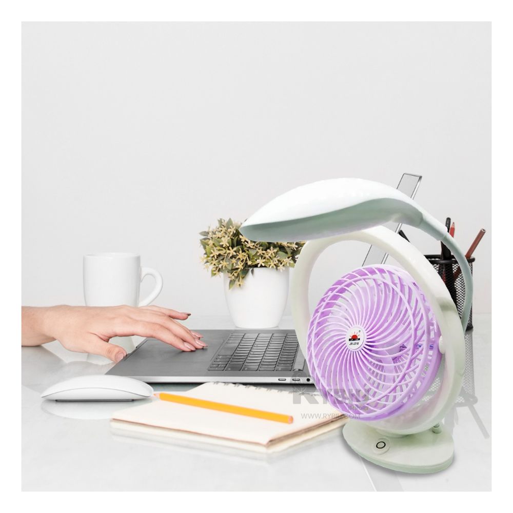 Ventilador Portatil para Oficina Tono Lila Y+Papel de Regalo