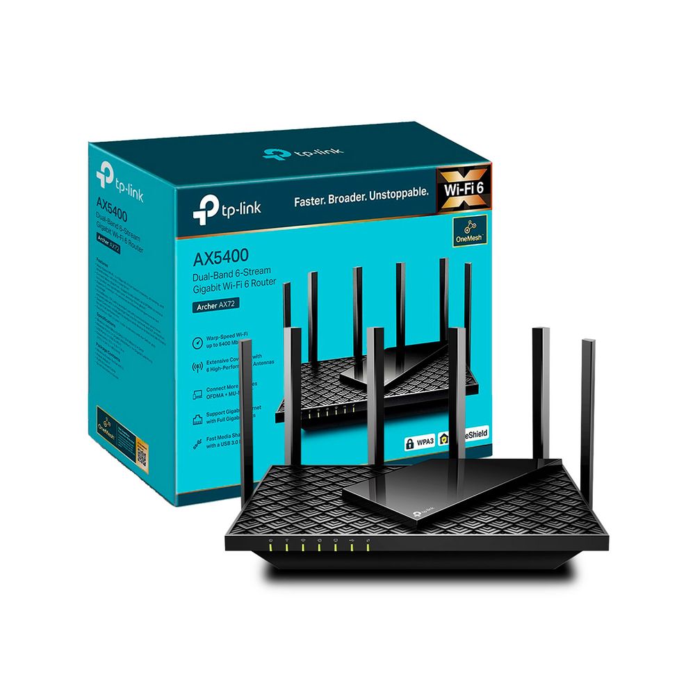 Router Tp Link Archer AX72 Wifi 6 Dual Band AX5400