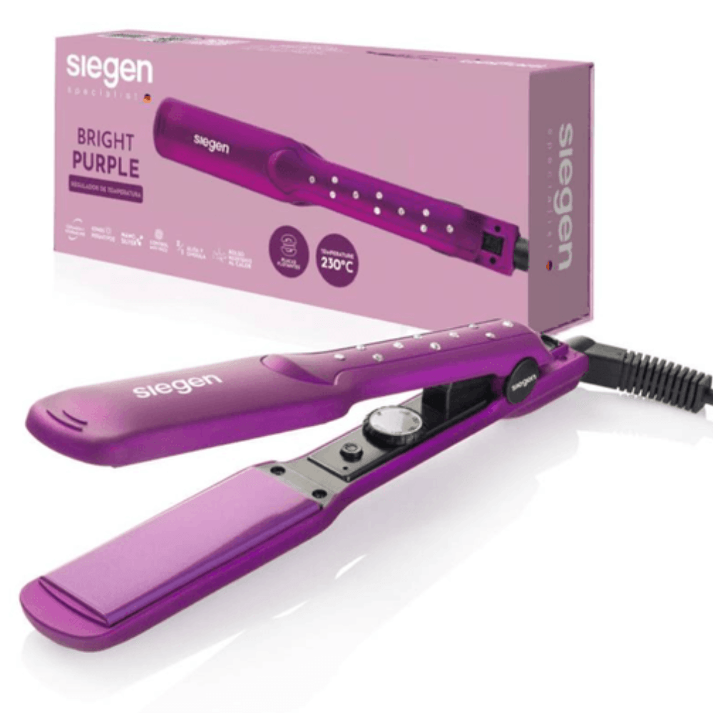 Plancha Alisadora de Cabello Siegen SG-3540 con Regulador