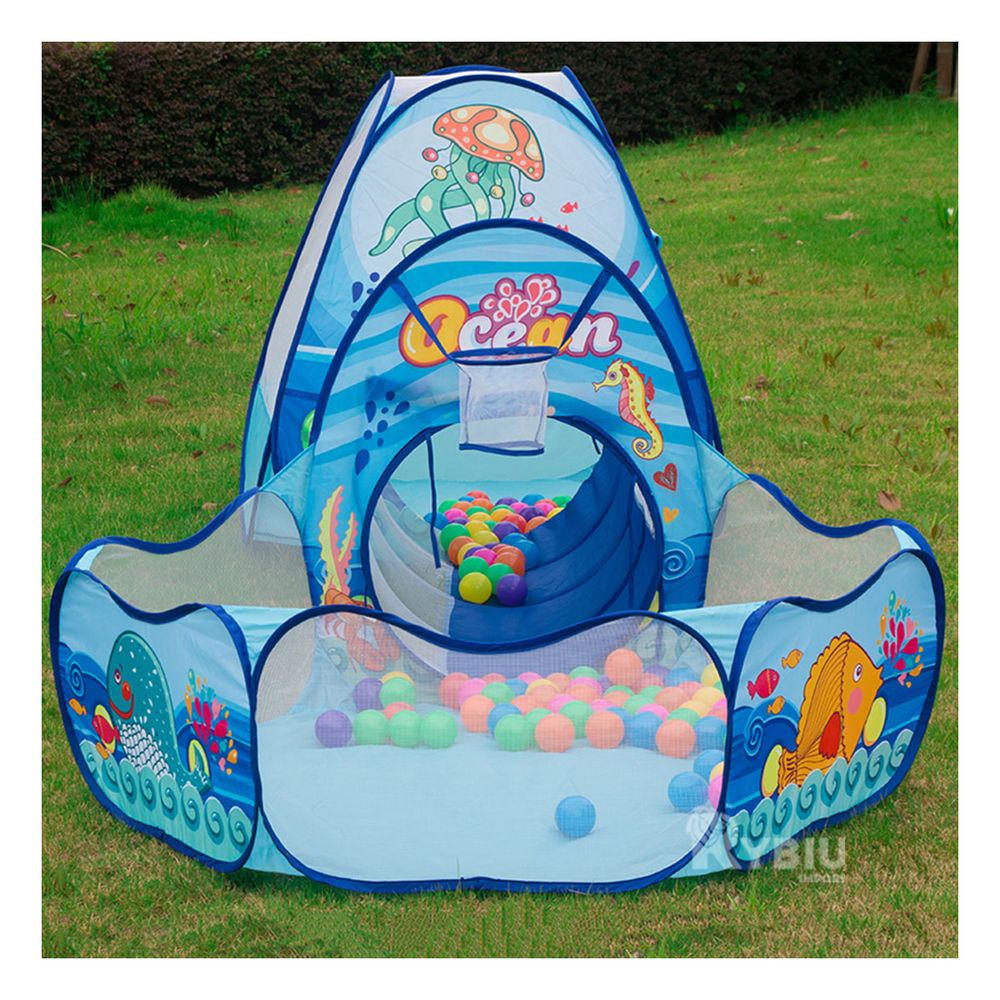 Carpa 3 Piezas para Niño en Color Celeste Y+Agendita