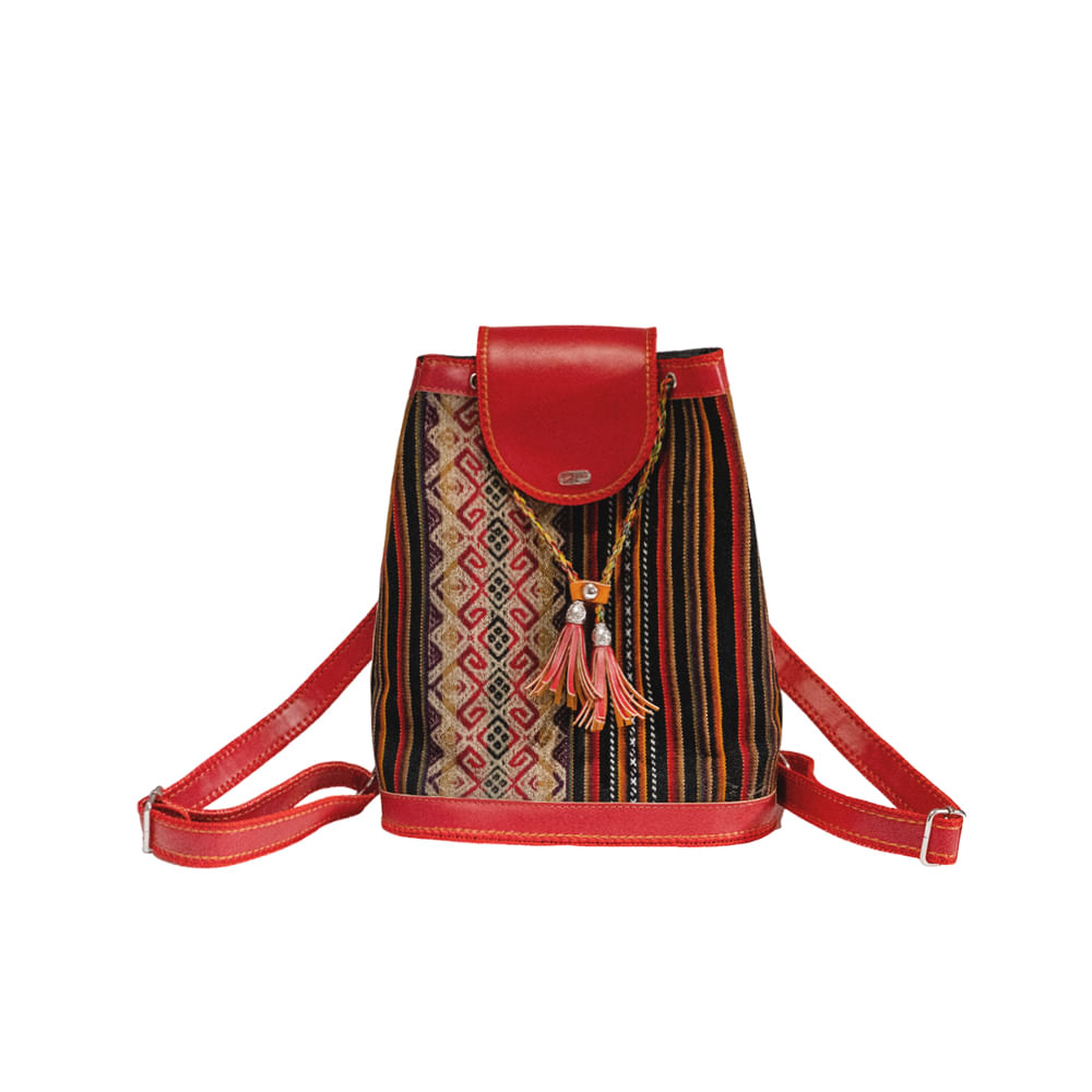 Cartera-Mochila beWorthy Roja con Telar Cartera-Mochila beWorthy Roja con Telar