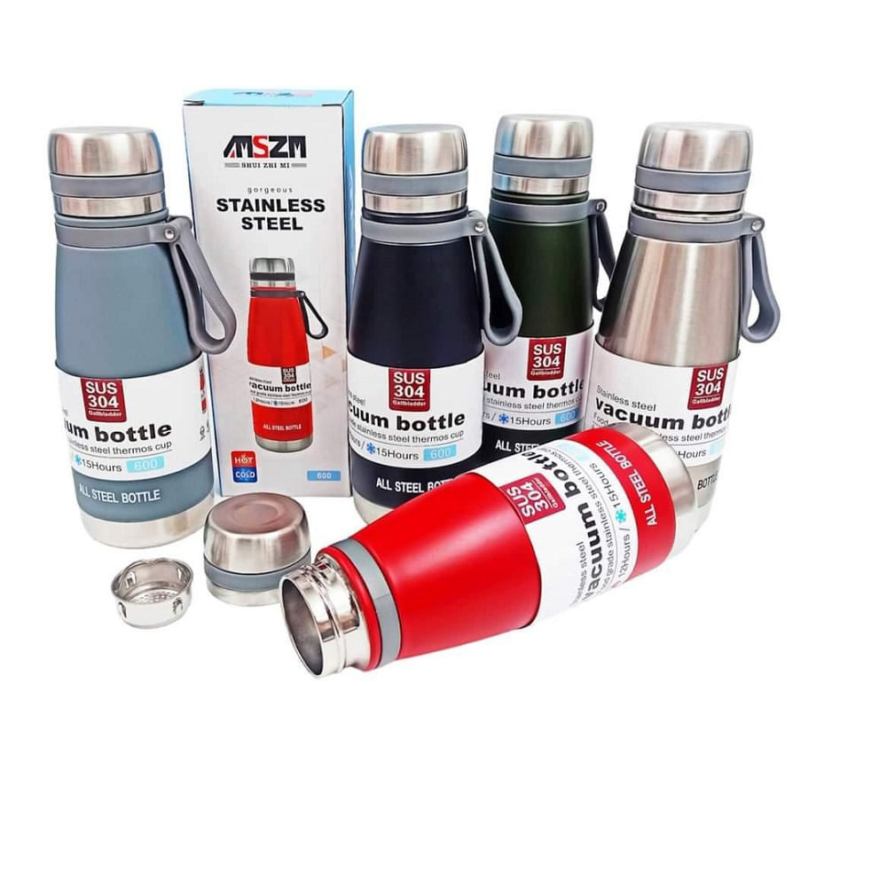 Botella Térmica De Acero Inoxidable De 600 ml Botella Térmica De Acero Inoxidable De 600 ml