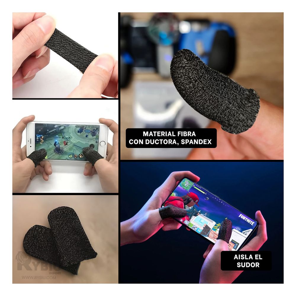 Finger Cotde Gamer Touch Negro Y+Post-it adhesivos