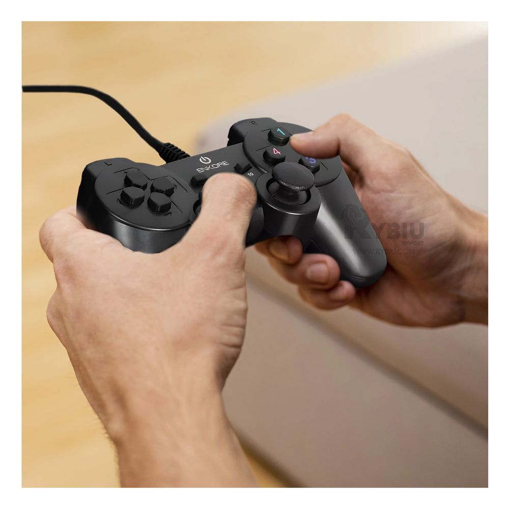 Mando Preciso Gamer en Tono Negro Y+Stickers