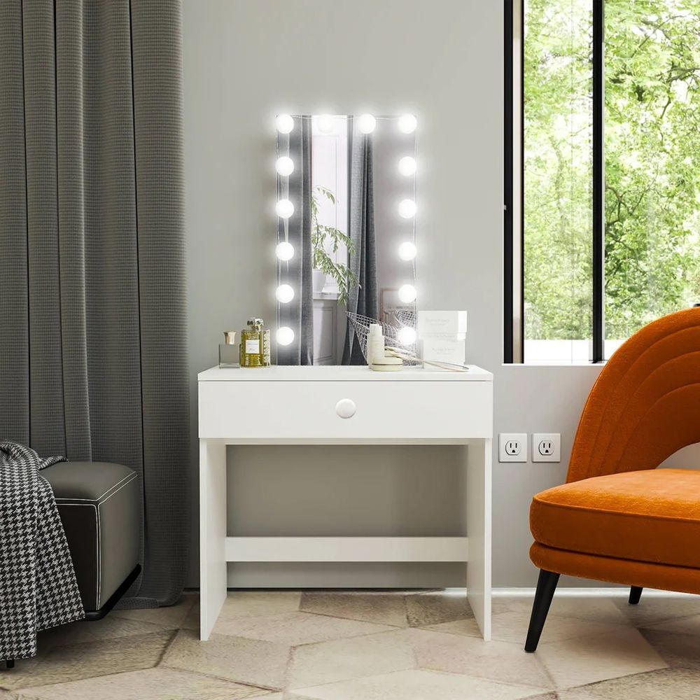 Tocador + Espejo Clarice Ventitas Home Color Blanco Tocador + Espejo Clarice Ventitas Home Color Blanco