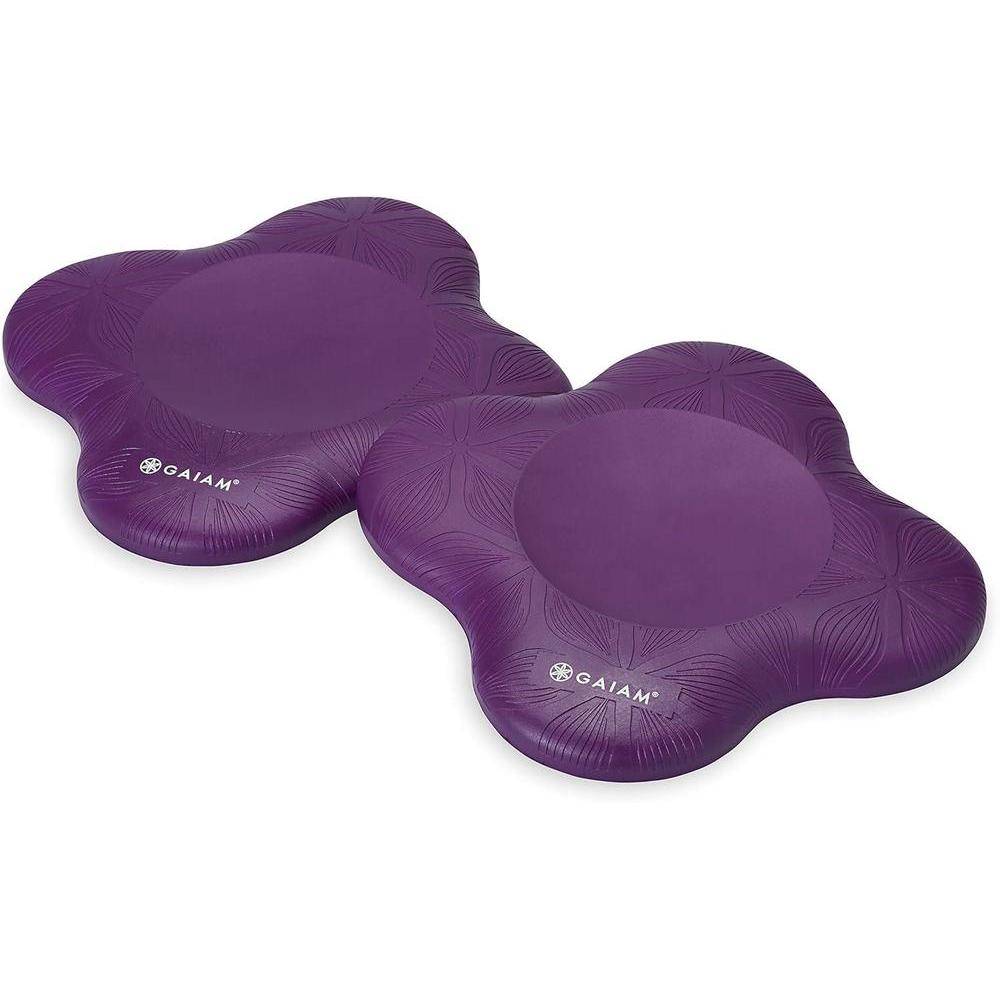 Rodilleras Gaiam para yoga y pilates, antideslizantes y cómodas.