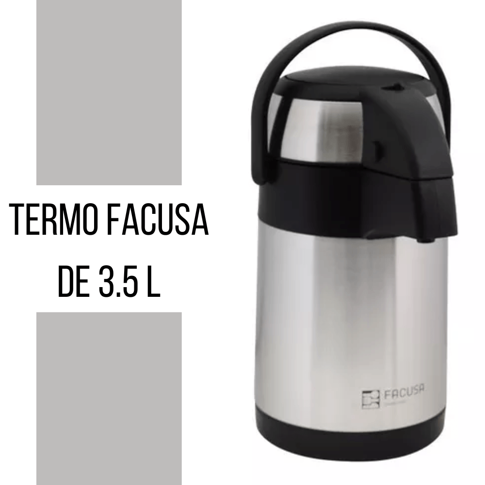 Termo de 3.5 L Acero inoxidable -FACUSA Termo de 3.5 L Acero inoxidable -FACUSA Termo de 3.5 L Acero inoxidable -FACUSA Termo de 3.5 L Acero inoxidable -FACUSA