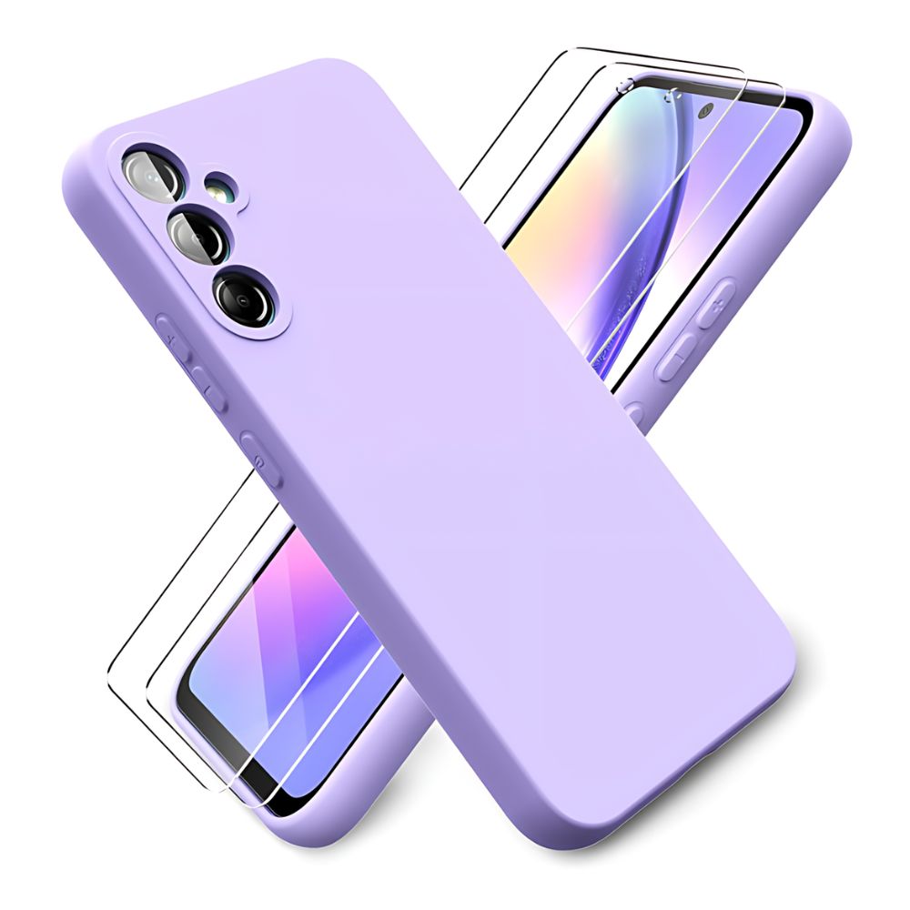 Case Generico Lila Premium Para Samsung A54 + Mica de Vidrio