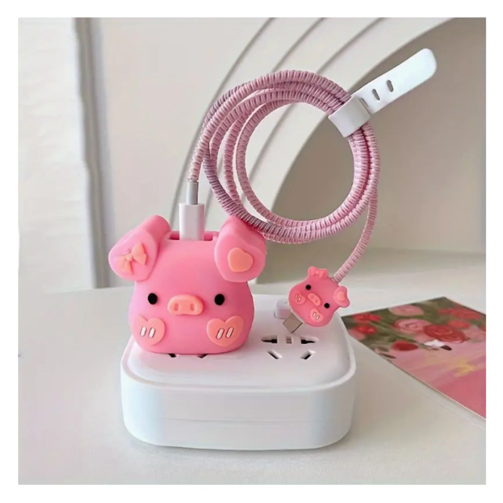 Funda de Cargador de dibujos animados 3D 18w 20w