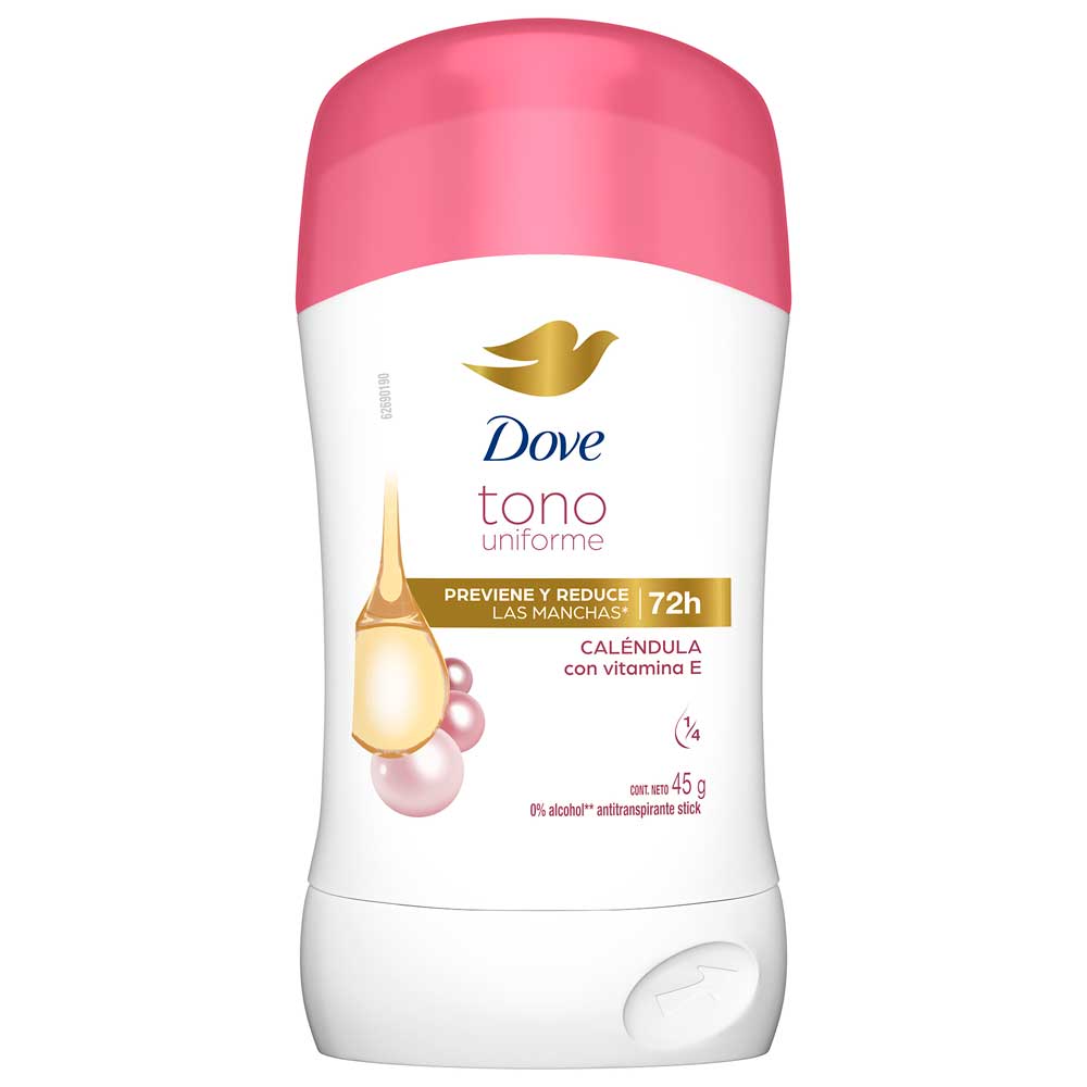 Desodorante Antitranspirante para Mujer en Barra Stick DOVE Caléndula Frasco 45g