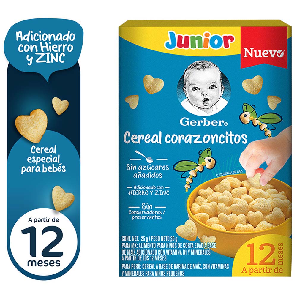 Cereal Corazoncitos GERBER Caja 25g