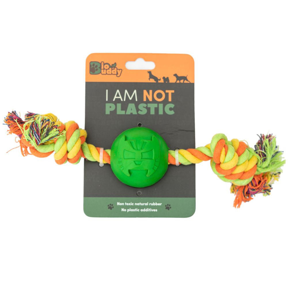 Pelota mediana con soga trenzada Mask Collec