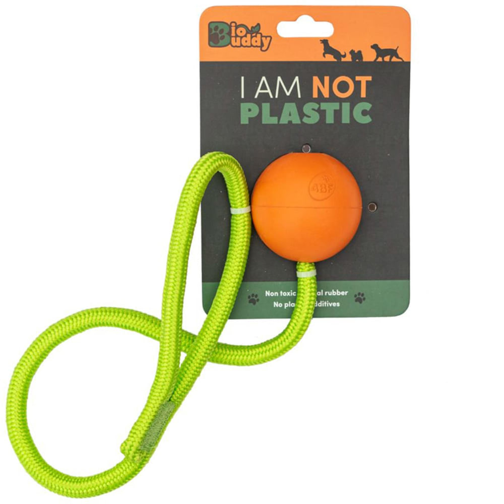 Juguete para Perro BIO BUDDY Pelota Mediana con Soga
