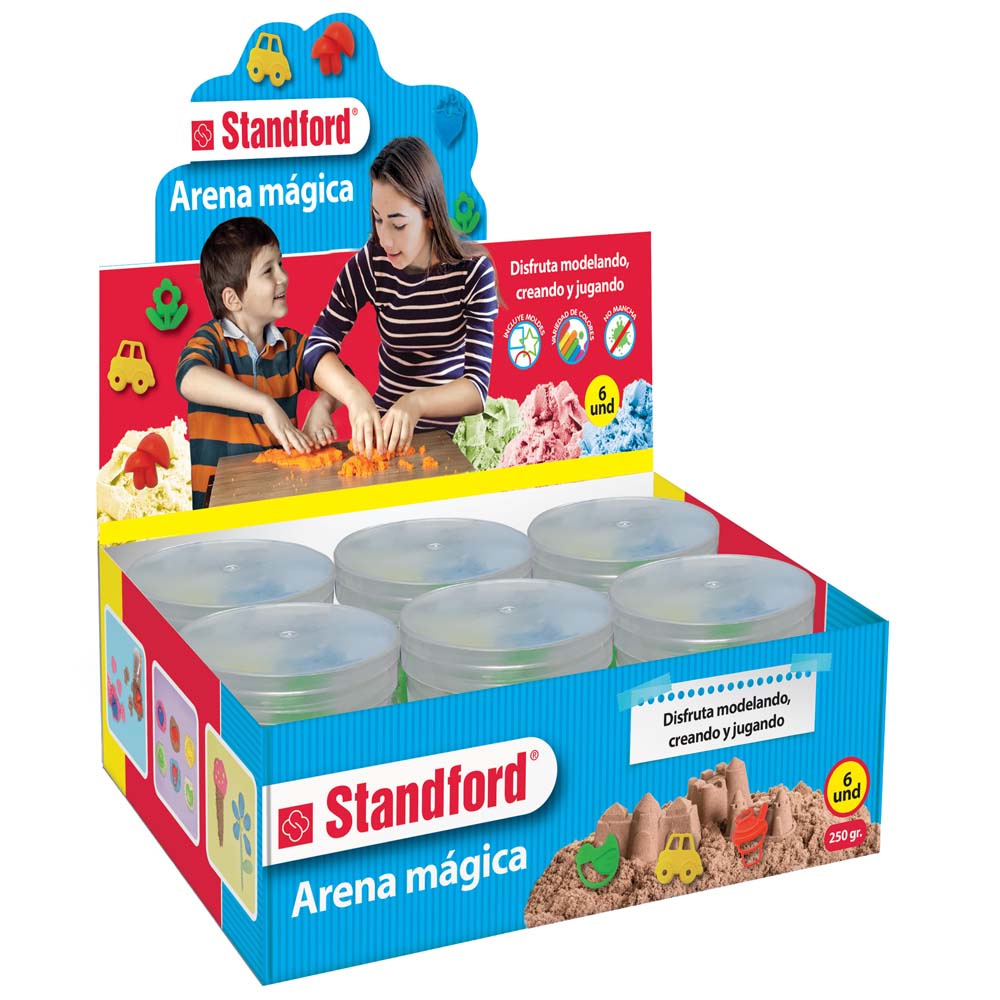 Arena Magica Natural Setx6 + Moldes STANDFORD 250gr
