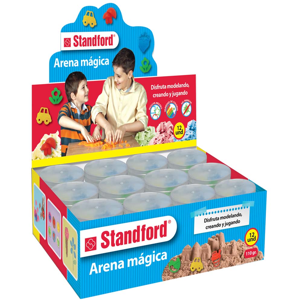 Arena Magic Color Setx12 + Moldes STANDFORD 110gr