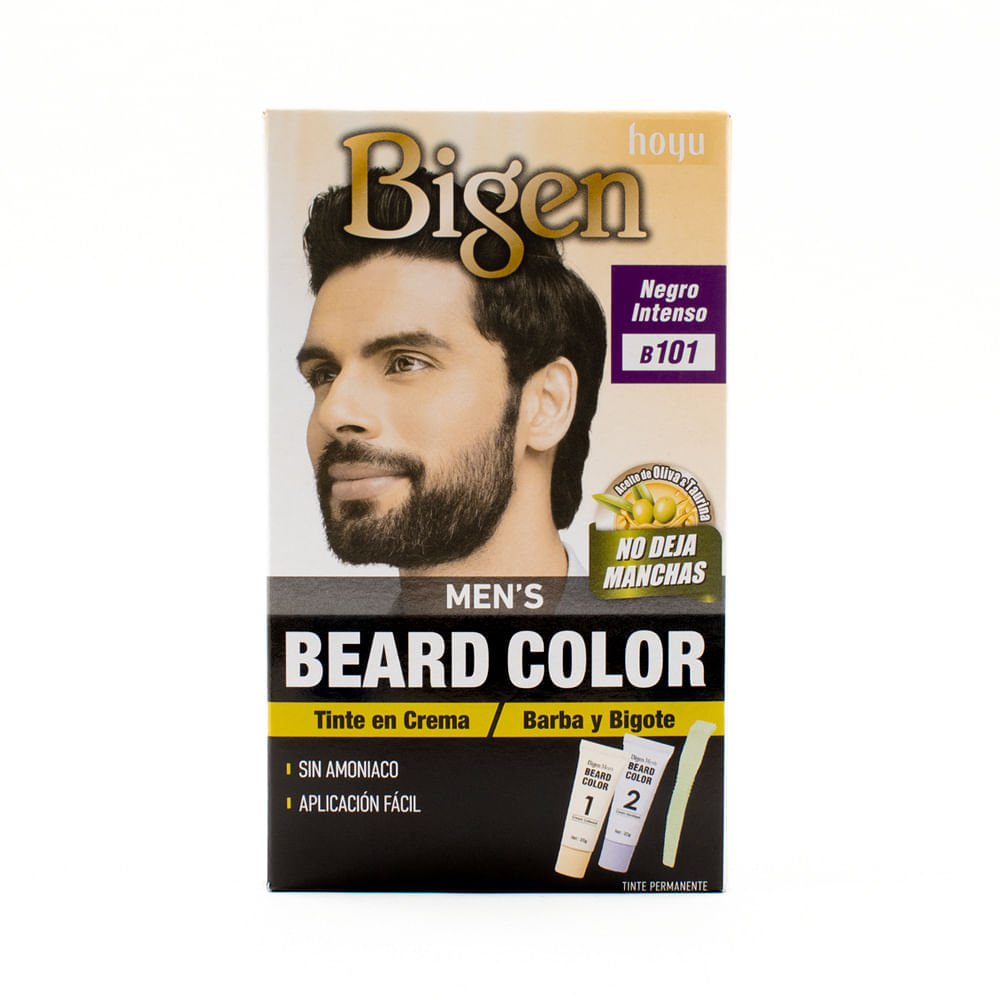 Tinte para barba y Bigote en crema  Bigen Men's  Beard Color #101 Negro Intenso