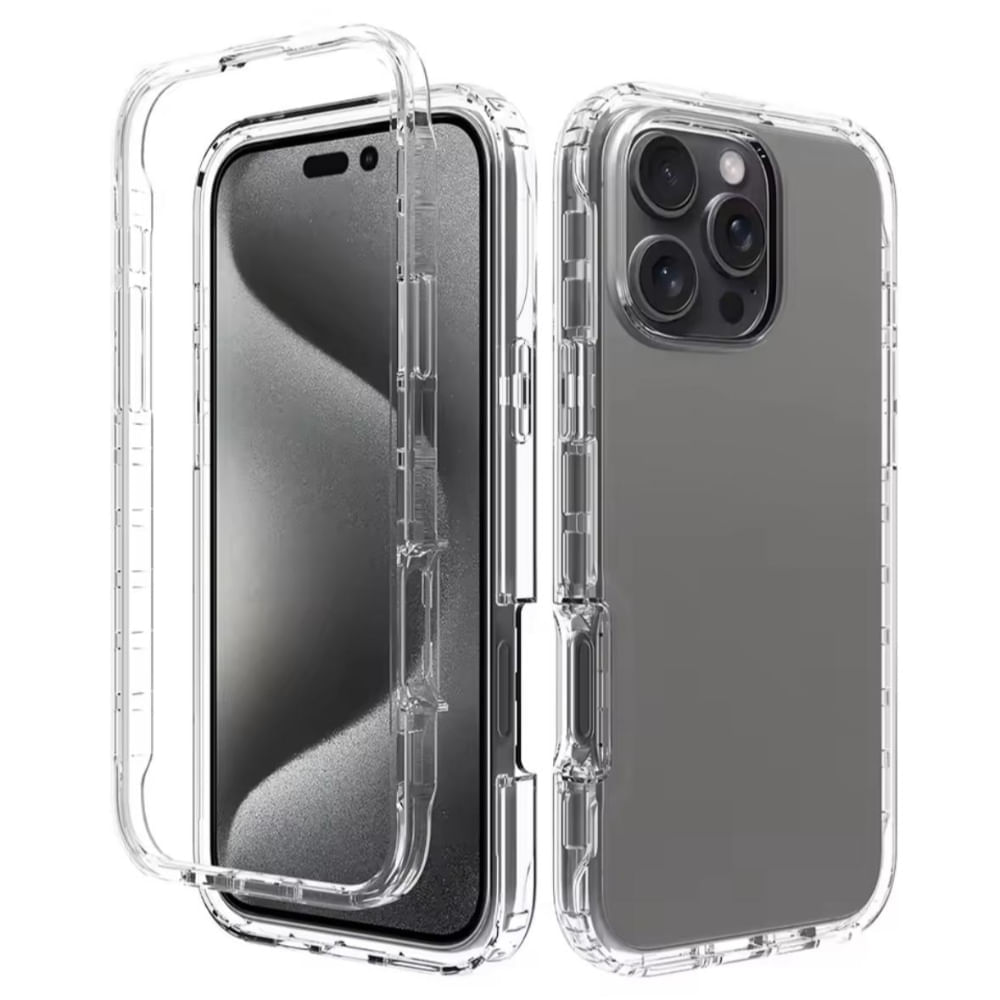 Case 360 Son 3 en 1 Transparente para Iphone 13 Pro Max