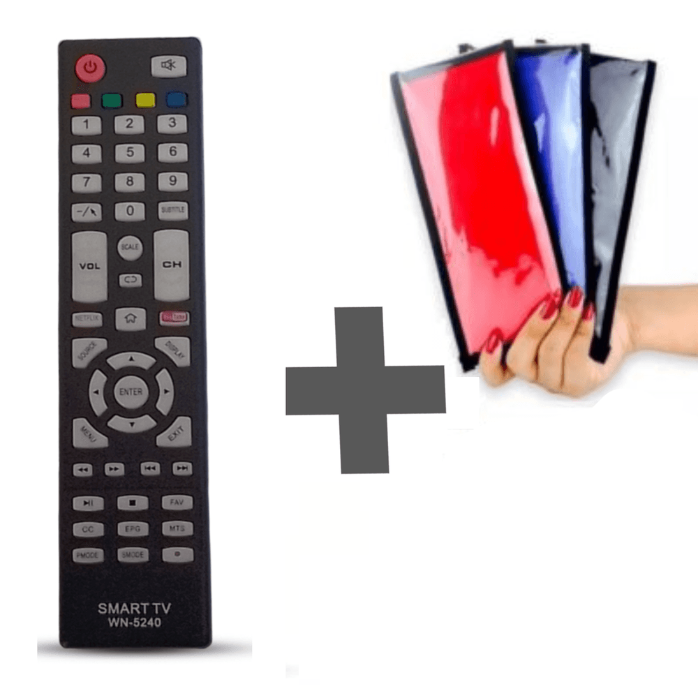 Control Remoto TV Winia HD Smart L32V750BASW + Funda