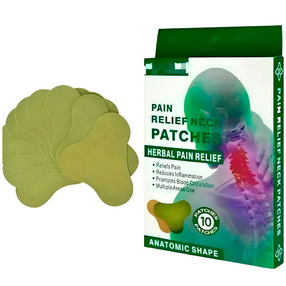 Pack 10 Parches Dolor Lumbar Vertebra Alivio Inmediato