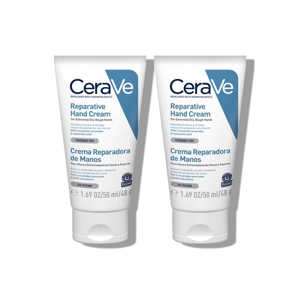 Crema Hidratante Cerave Reparadora de Manos 50ml 2 Unidades