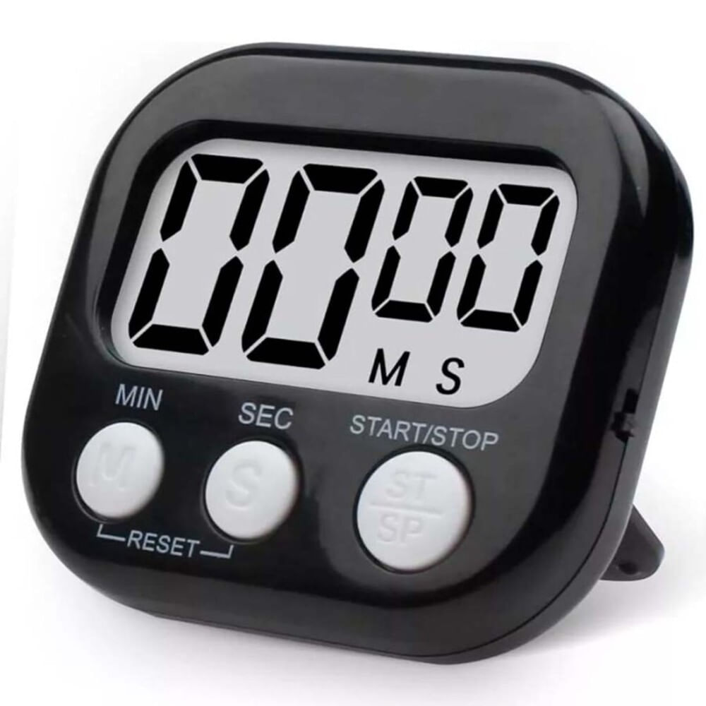 Temporizador Digital Time-Pro Conteo Arriba Abajo 99 Min - Negro