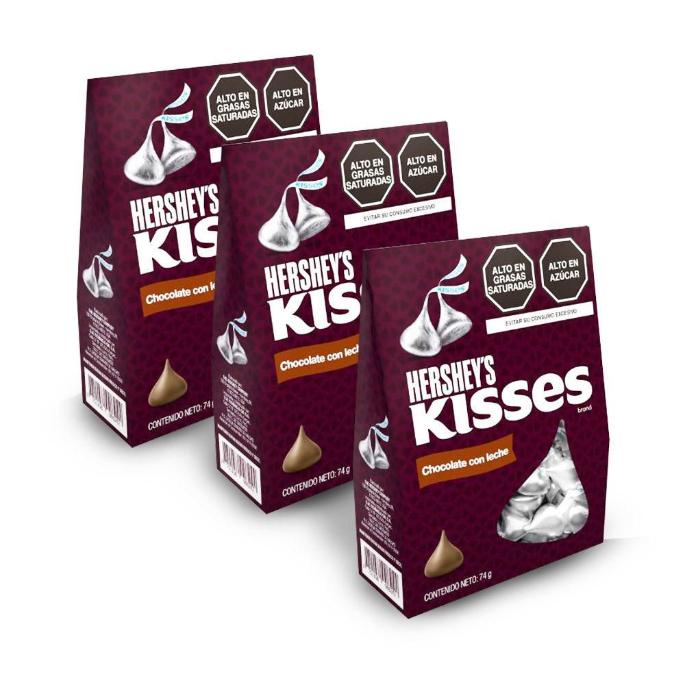 Combo Kisses Chocolate con Leche X3