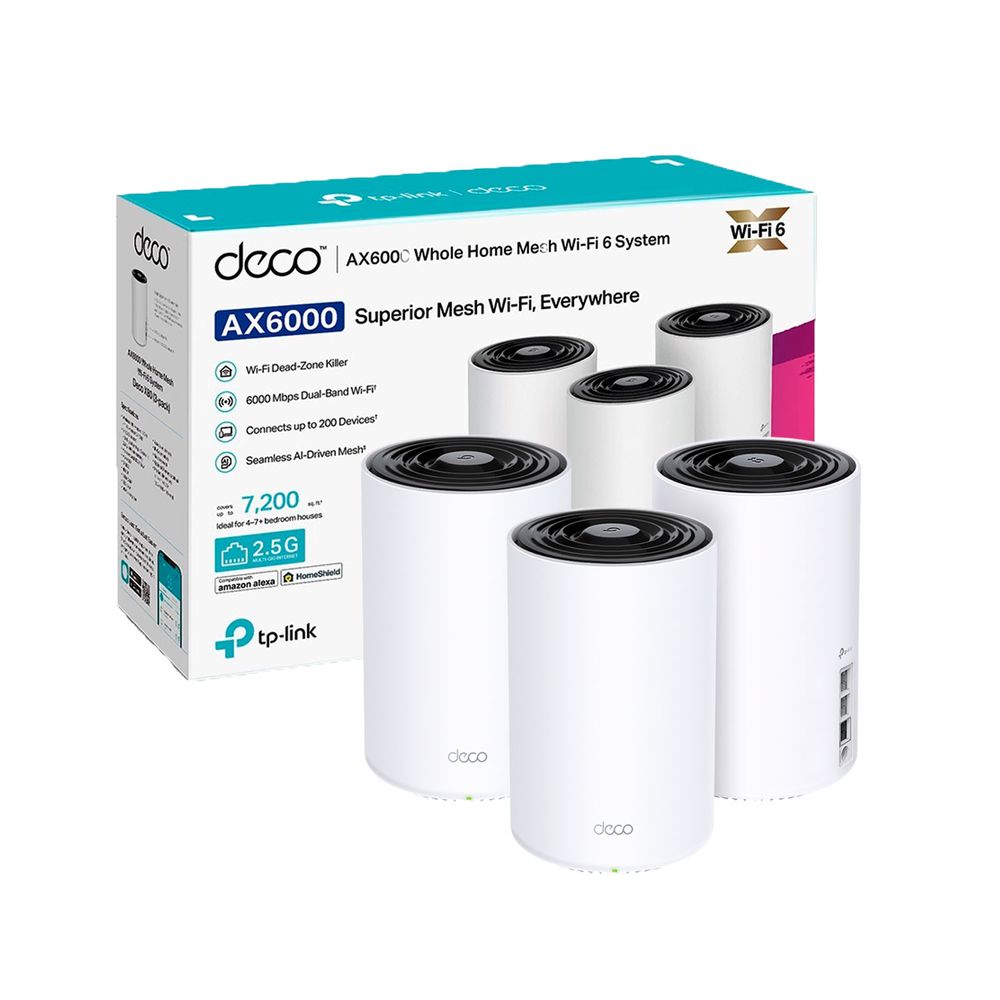 Sistema Mesh Tp Link Deco X80 3 Pack Wifi 6 AX6000