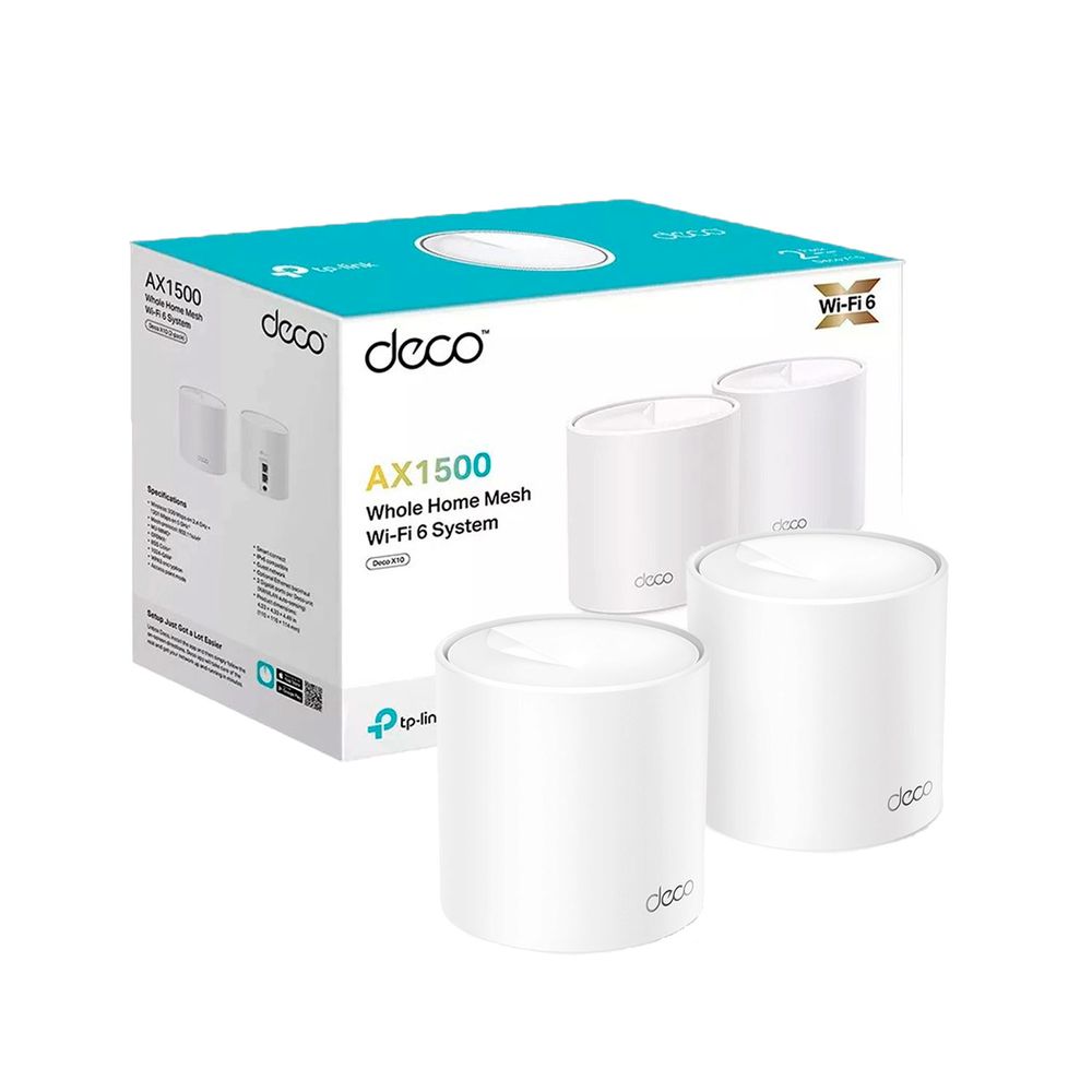 Sistema Mesh Tp Link Deco X10 2 Pack Wifi 6 AX1500