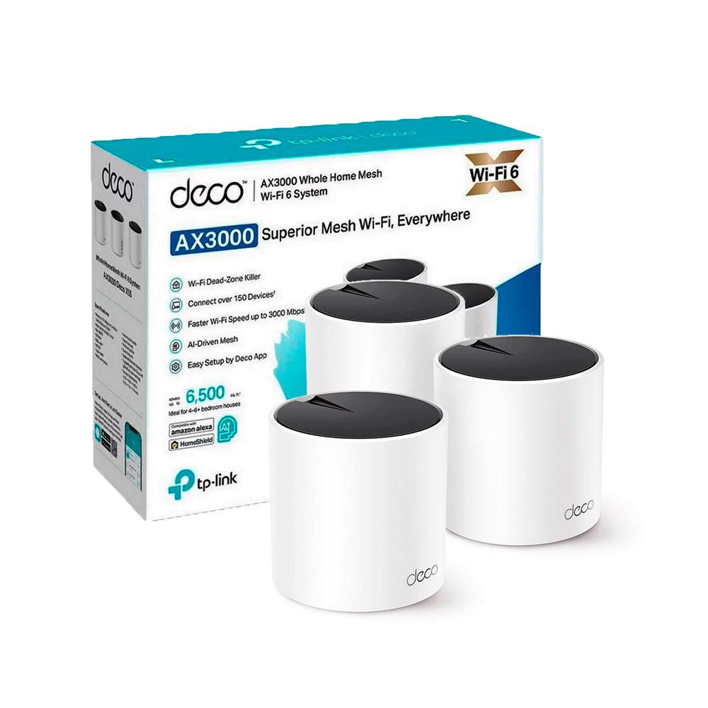 Sistema Mesh Tp Link Deco X55 3 Pack Wifi 6 AX3000