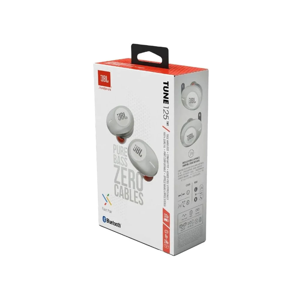 Auriculares JBL TUNE 125TWS - Auriculares inalámbricos con micro - en oreja - Blanco