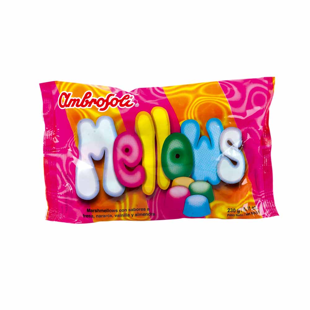 Marshmallow AMBROSOLI MELLOWS Surtidos Bolsa 10Un