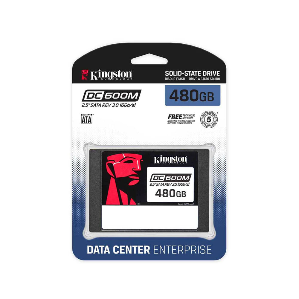 Unidad de estado sólido Kingston DC600M - 2.5"" Interno - 480GB - SATA (SATA/600)