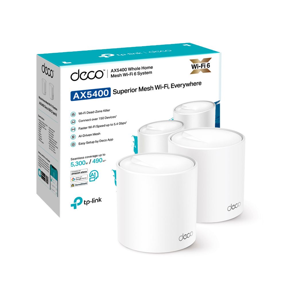 Sistema Mesh Tp Link Deco X60 2 Pack Wifi 6 AX5400