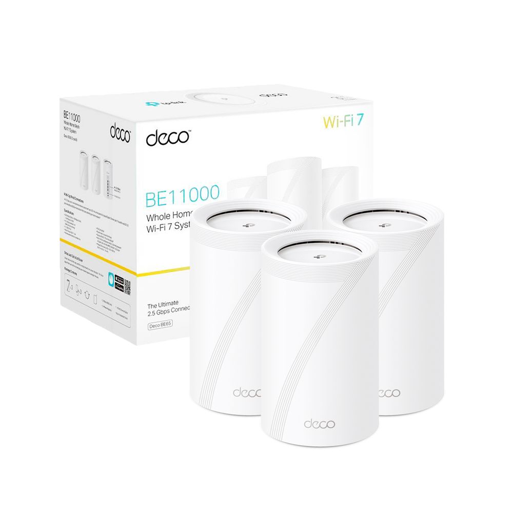 Sistema Mesh Tp Link Deco BE65 3 Pack Wifi 7 BE11000