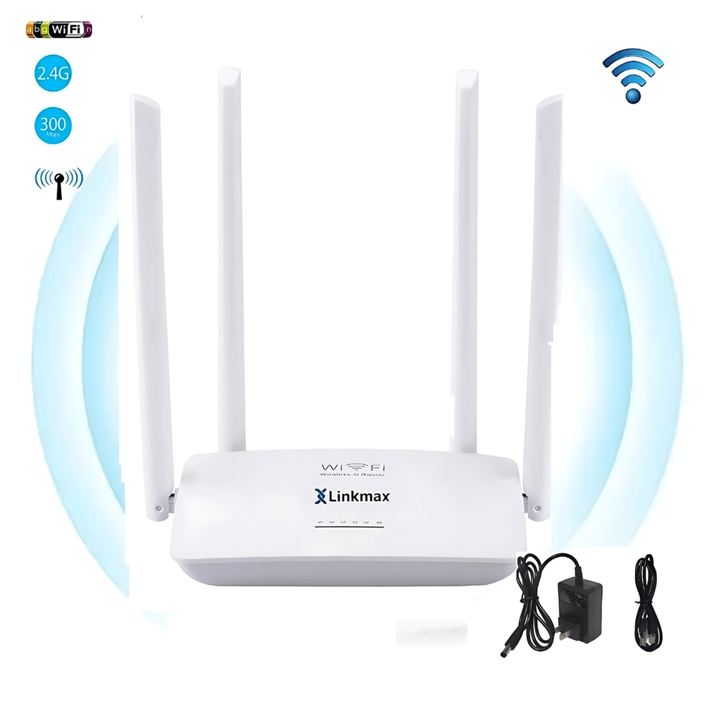 Router Amplificador Repetidor de Wifi Internet 300Mbps 4 Puertos LAN