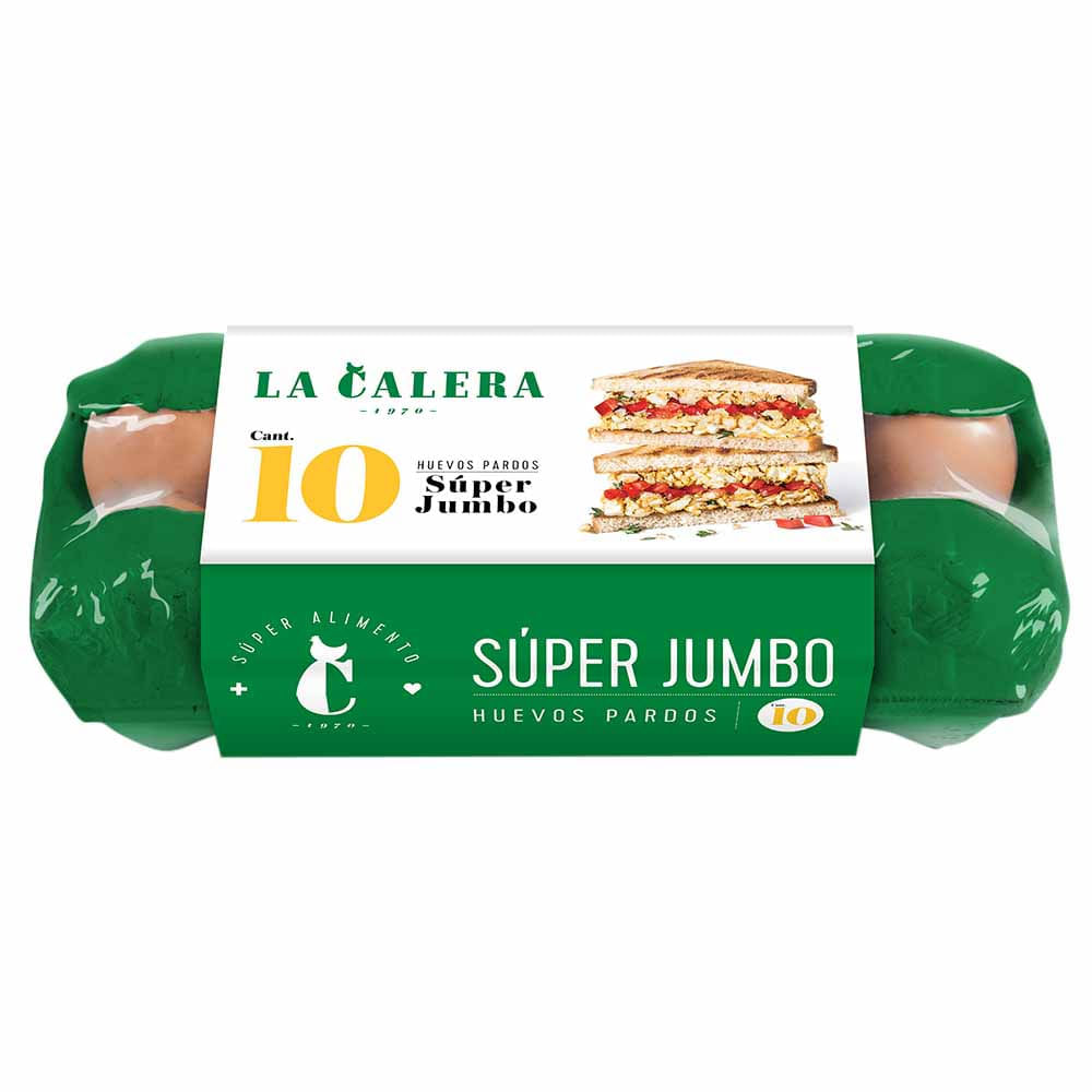 Huevos LA CALERA Súper Jumbo Paquete 10un