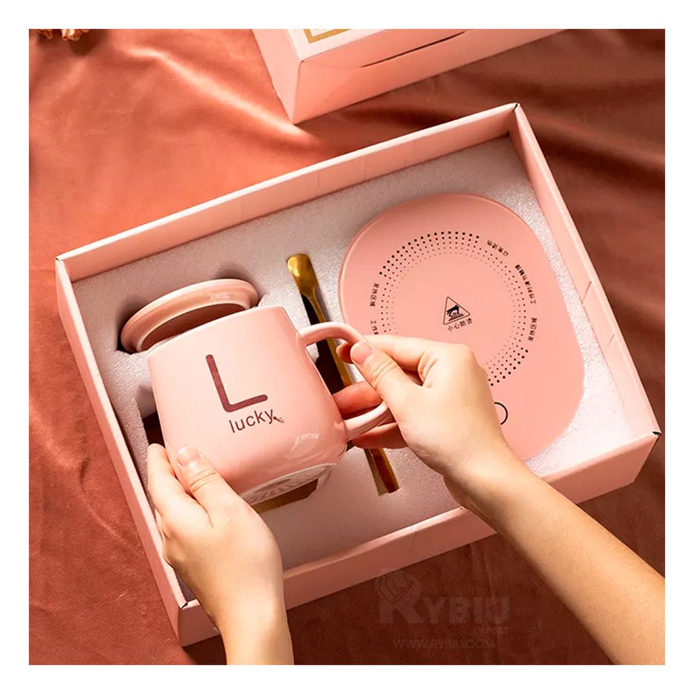 Calentador Innovador a Corriente en Color Rosado Y+Stickers