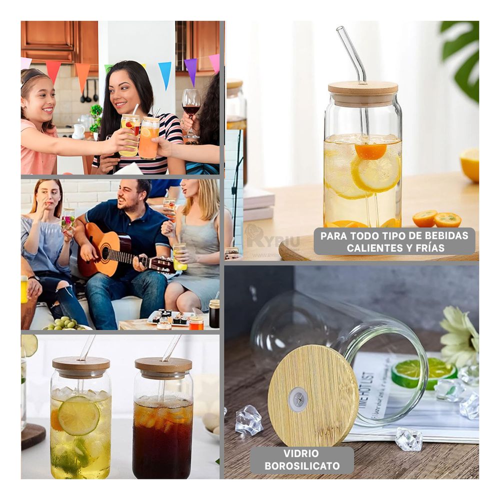 Vaso Compacto y Moderno en Estilo Recto Y+Stickers