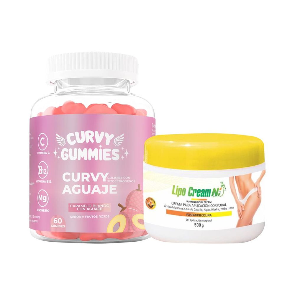 Suplemento Aguaje + Crema Quemador Amarilla Lipo Cream