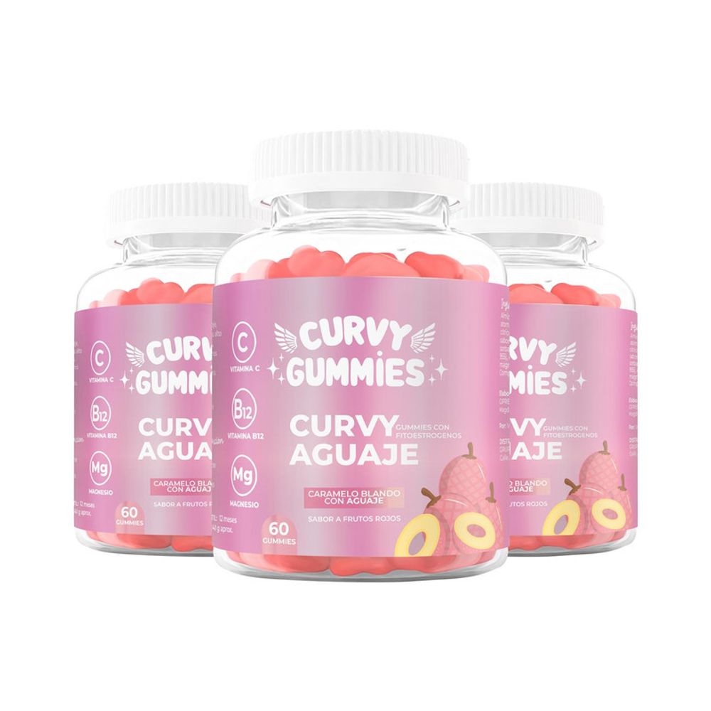 Suplemento Aguaje en Gomitas Curvy Gummies 3 Unidades