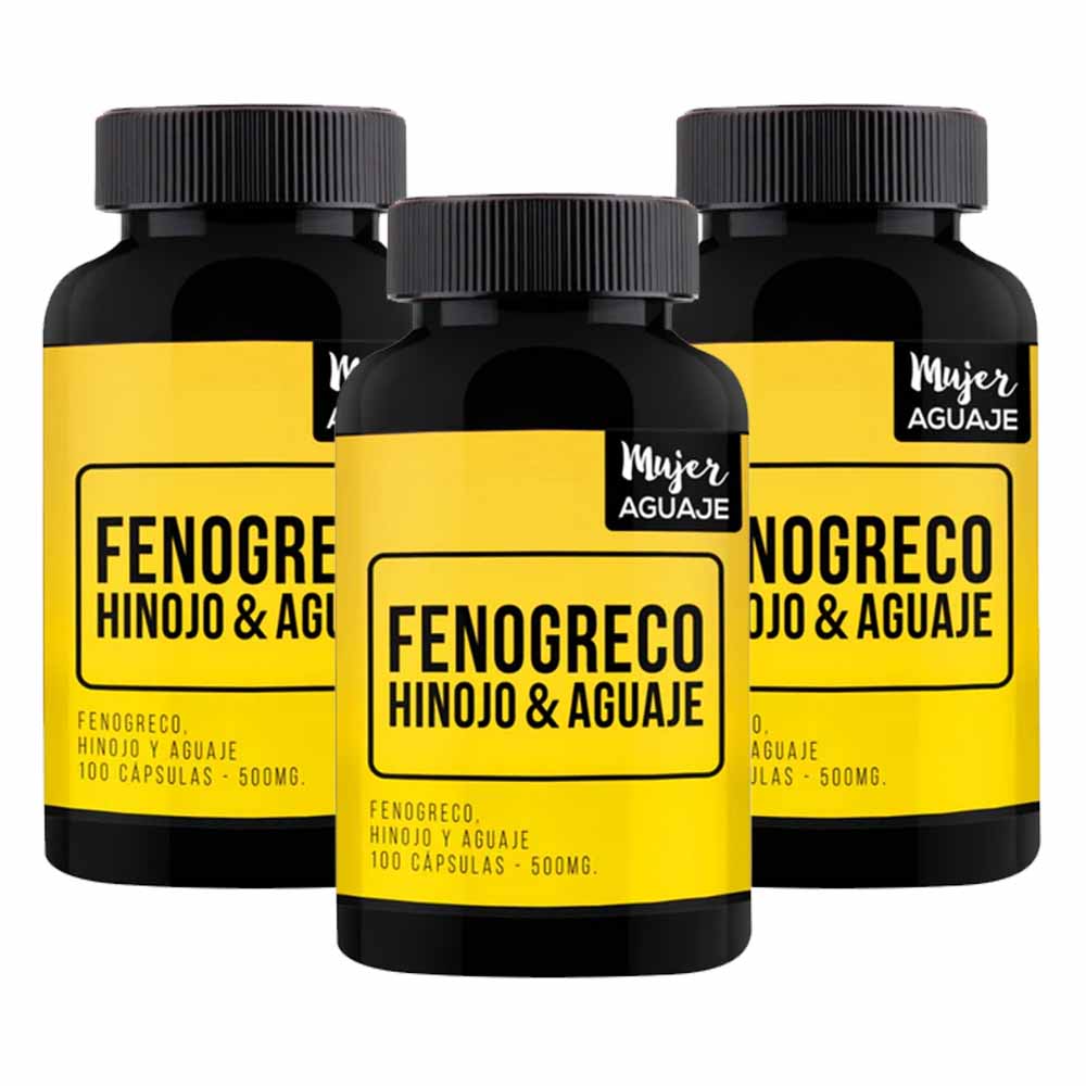 Fenogreco, Hinojo y Aguaje 500 mg Mujer Aguaje Pack x 3