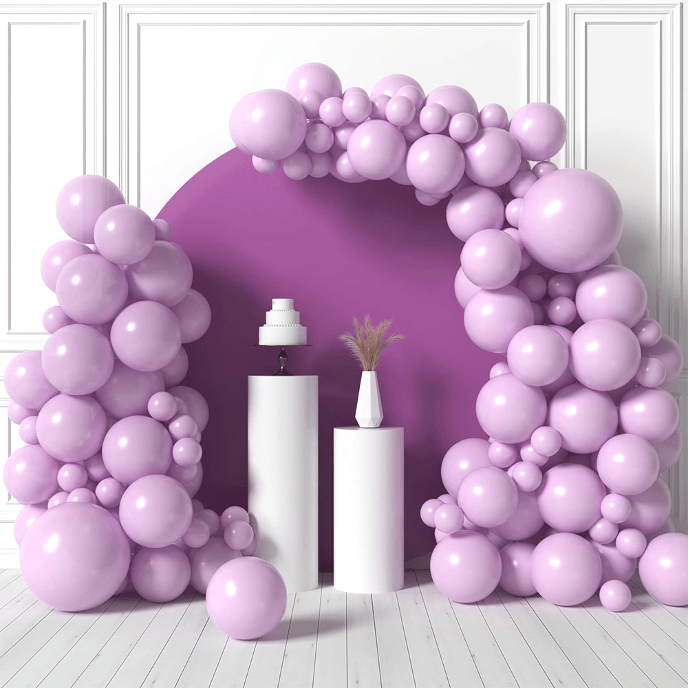 Bolsa de Globos Látex Pastel KTK 12"" Morado de 100un