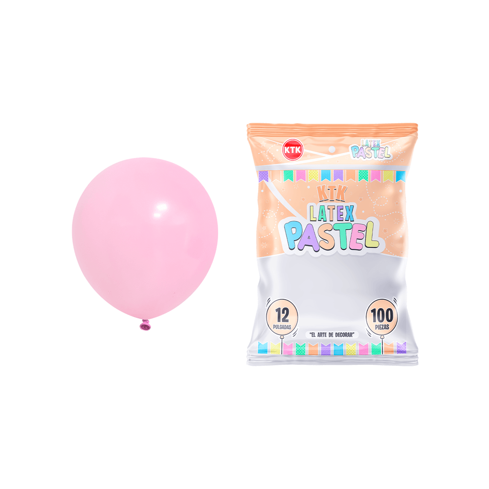 Bolsa de Globos Látex Pastel KTK 12