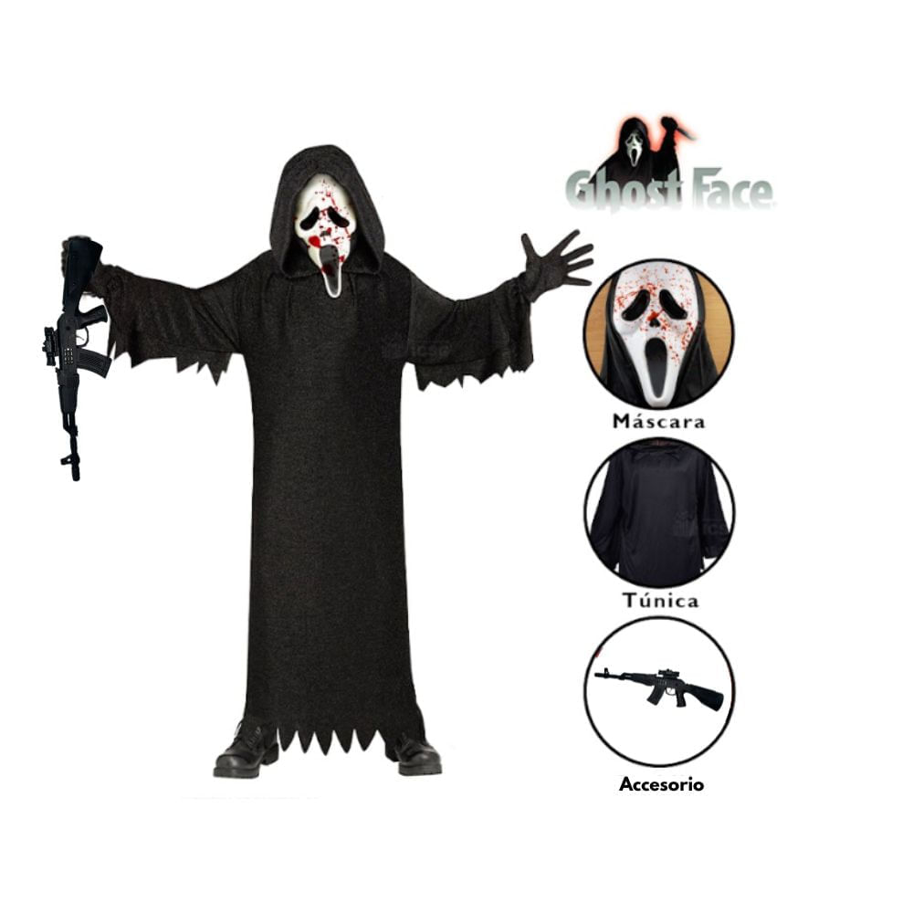 Disfraz Halloween Scream Ghostface Sangriento Talla S