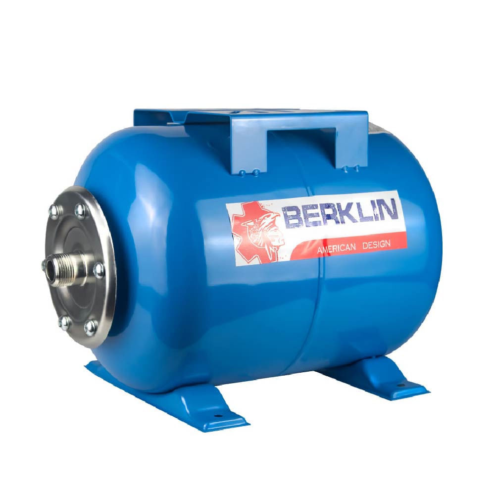 TANQUE HIDRONEUMÁTICO BERKLIN DE 24 LITROS HORIZONTAL AZUL