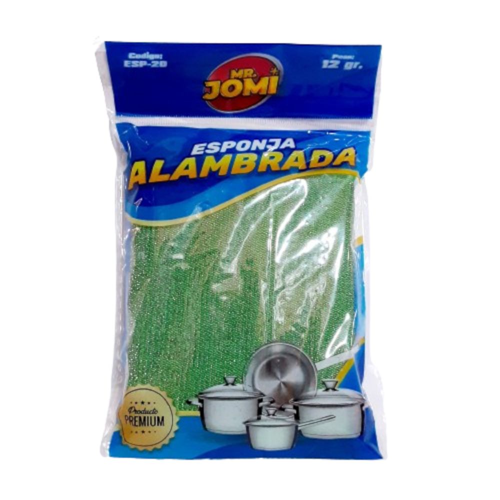 Esponja Alambrada Lavavajillas Para Ollas Verde 17cm Mr Jomi